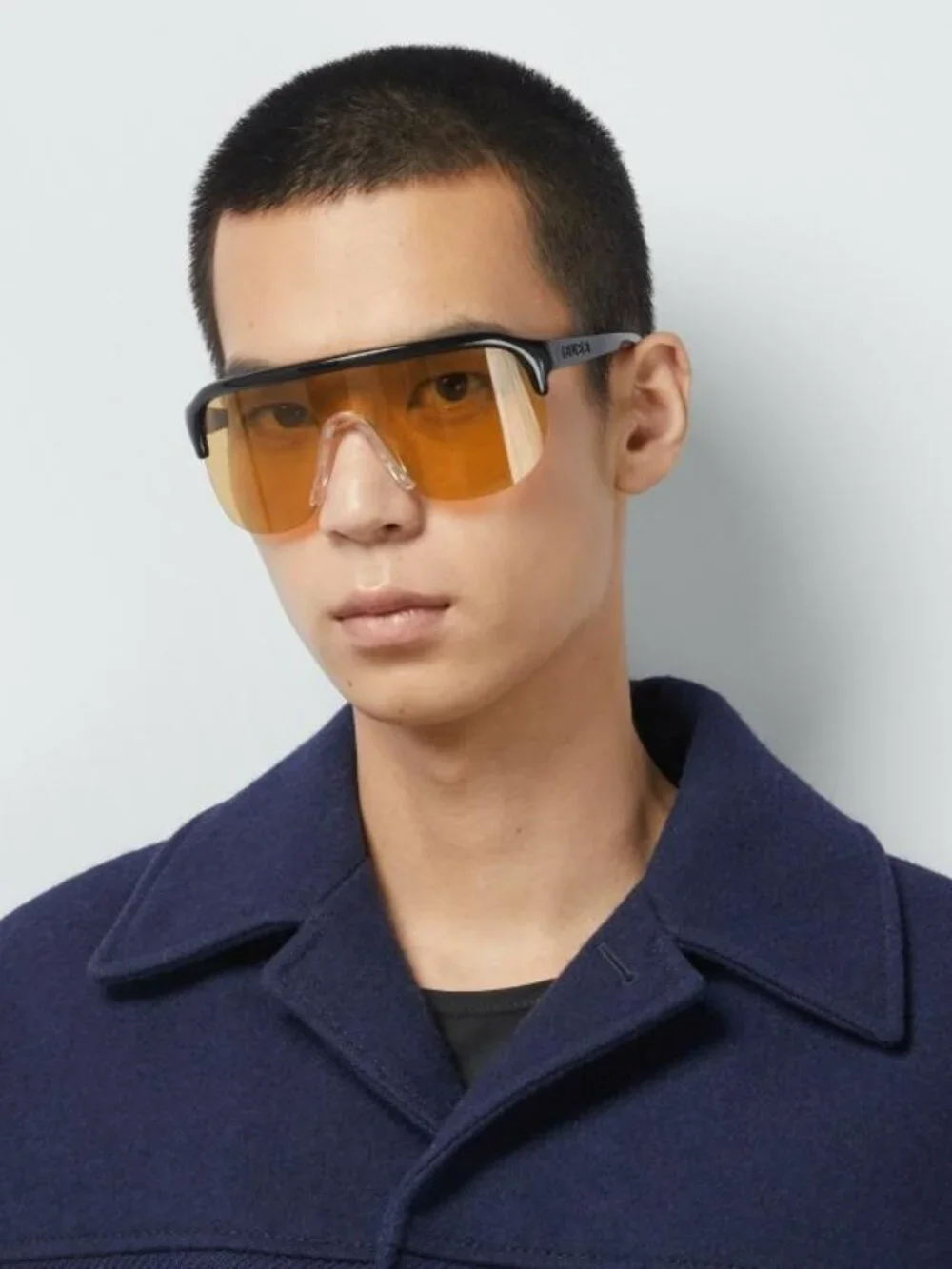 GUCCI GG1645S 005 BLACK MASK ORANGE SUNGLASSES
